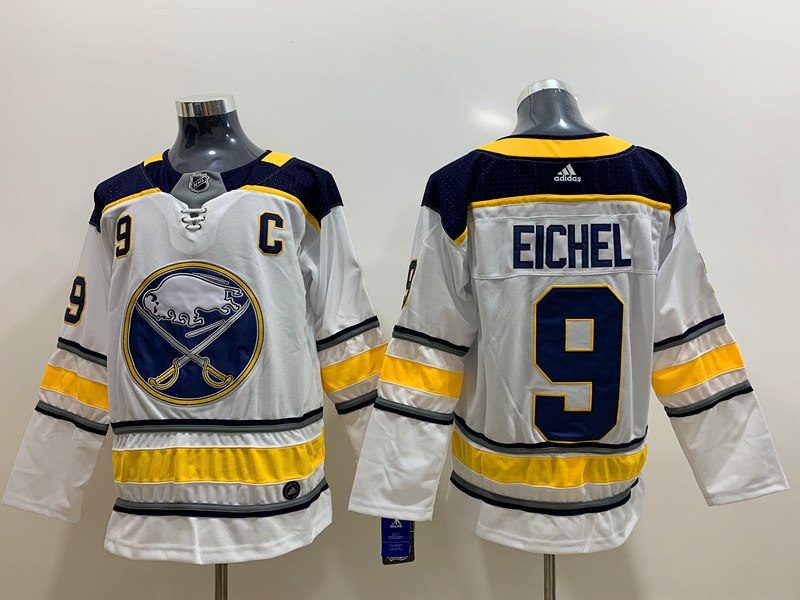 Men's Buffalo Sabres Jack Eichel #9 White Jersey